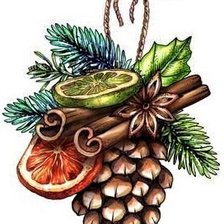 Схема вышивки «Шишка»