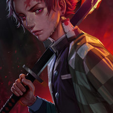 Схема вышивки «Танджиро»