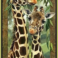 Схема вышивки «Жирафы-2»