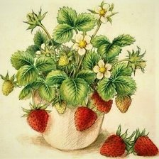 Схема вышивки «Земляника»