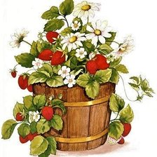 Схема вышивки «Земляника»