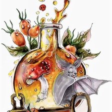 Схема вышивки «Летучая мышка»