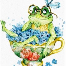 Схема вышивки «Лягушонок»