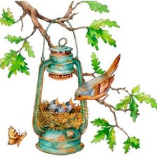 Схема вышивки «Гнездо»