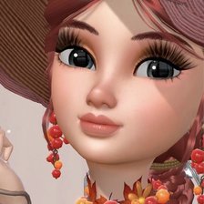 Схема вышивки «Кукла ягодка»