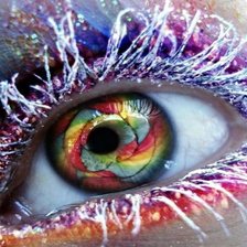 Схема вышивки «Глаза»