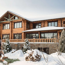 Схема вышивки «Дом и пёс»