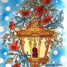 Схема вышивки «фонарь»