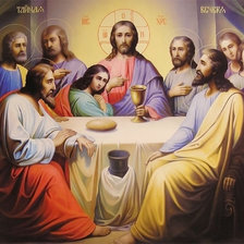 Схема вышивки «Тайная вечер»