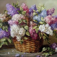 Схема вышивки «Сирень»