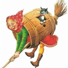 Схема вышивки «Баба яга»