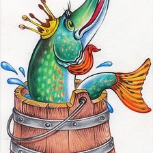 Схема вышивки «По щучьему велению»