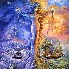 Схема вышивки «Весы»