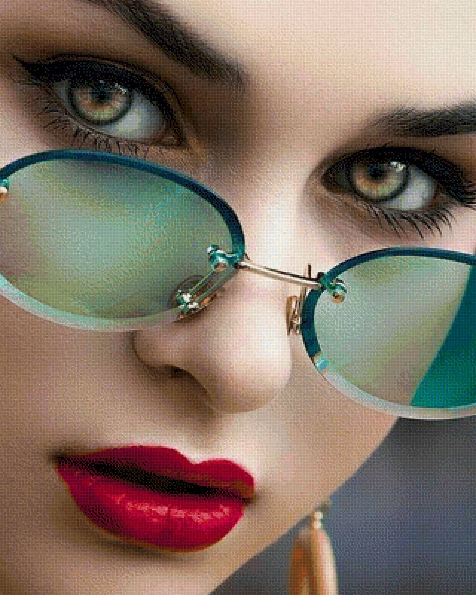 Девушка с глазами кошки - девушка, человек - предпросмотр