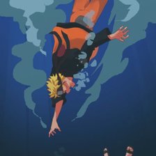 Схема вышивки «Naruto & Sasuke»