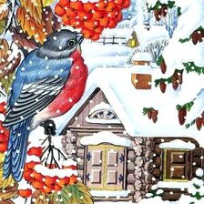 Схема вышивки «зимние мотивы»