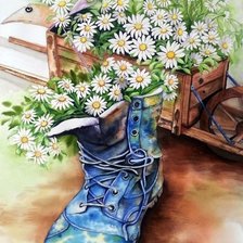 Схема вышивки «Ромашки»