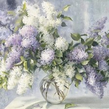 Схема вышивки «Сирень»