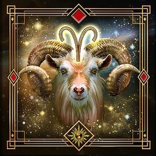 Схема вышивки «Овен»