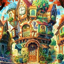 Схема вышивки «Сказочный домик 2»