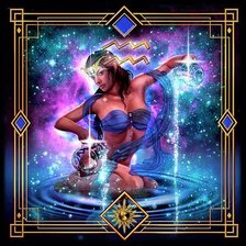 Схема вышивки «Водолей»