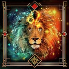 Схема вышивки «Лев»