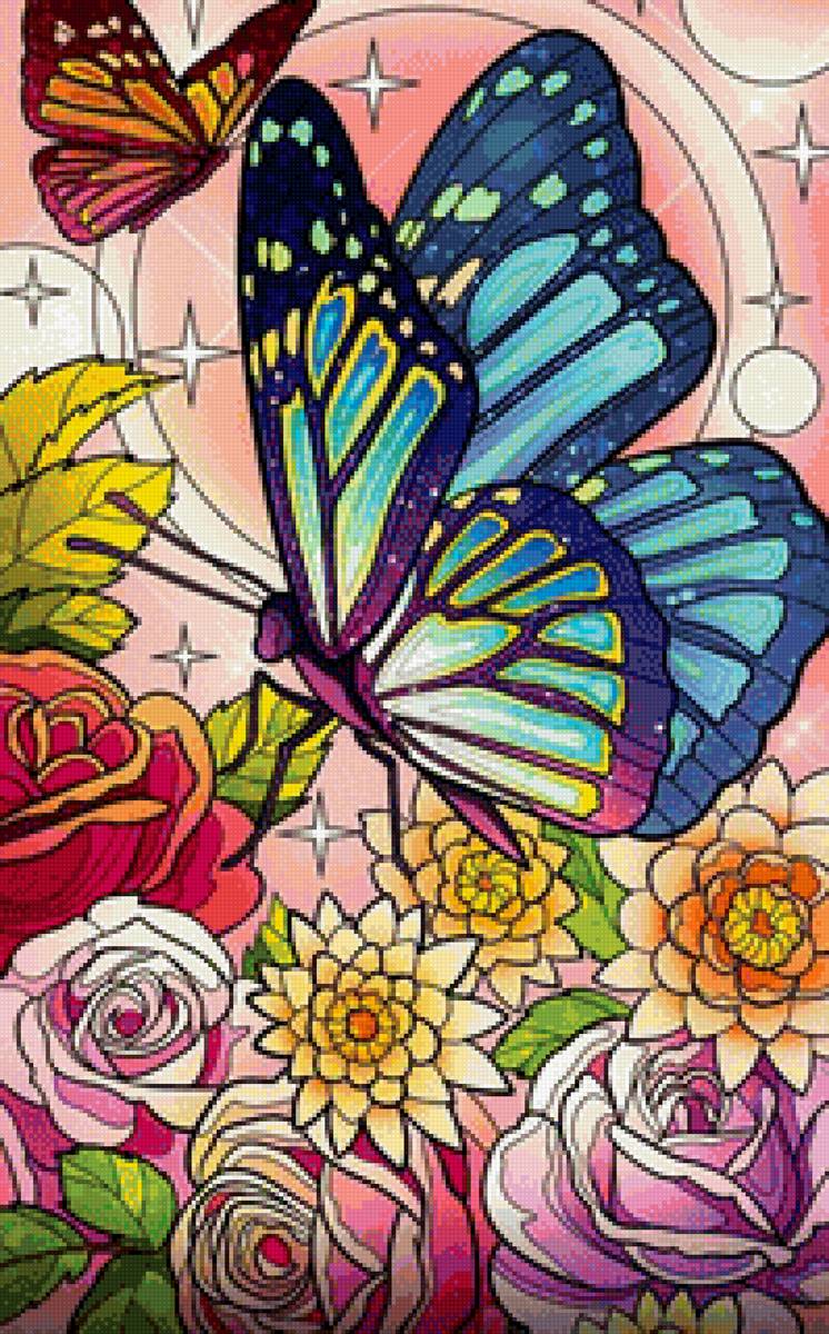 бабочка - панно - предпросмотр