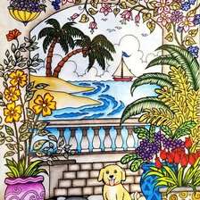 Схема вышивки «на море»