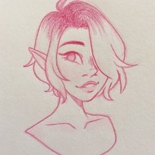 Схема вышивки «девушка»