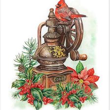 Схема вышивки «Кофемолка»
