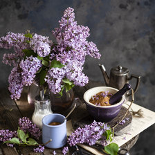 Схема вышивки «Сирень»