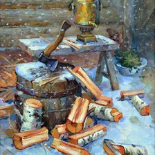 Схема вышивки «Баня 1»