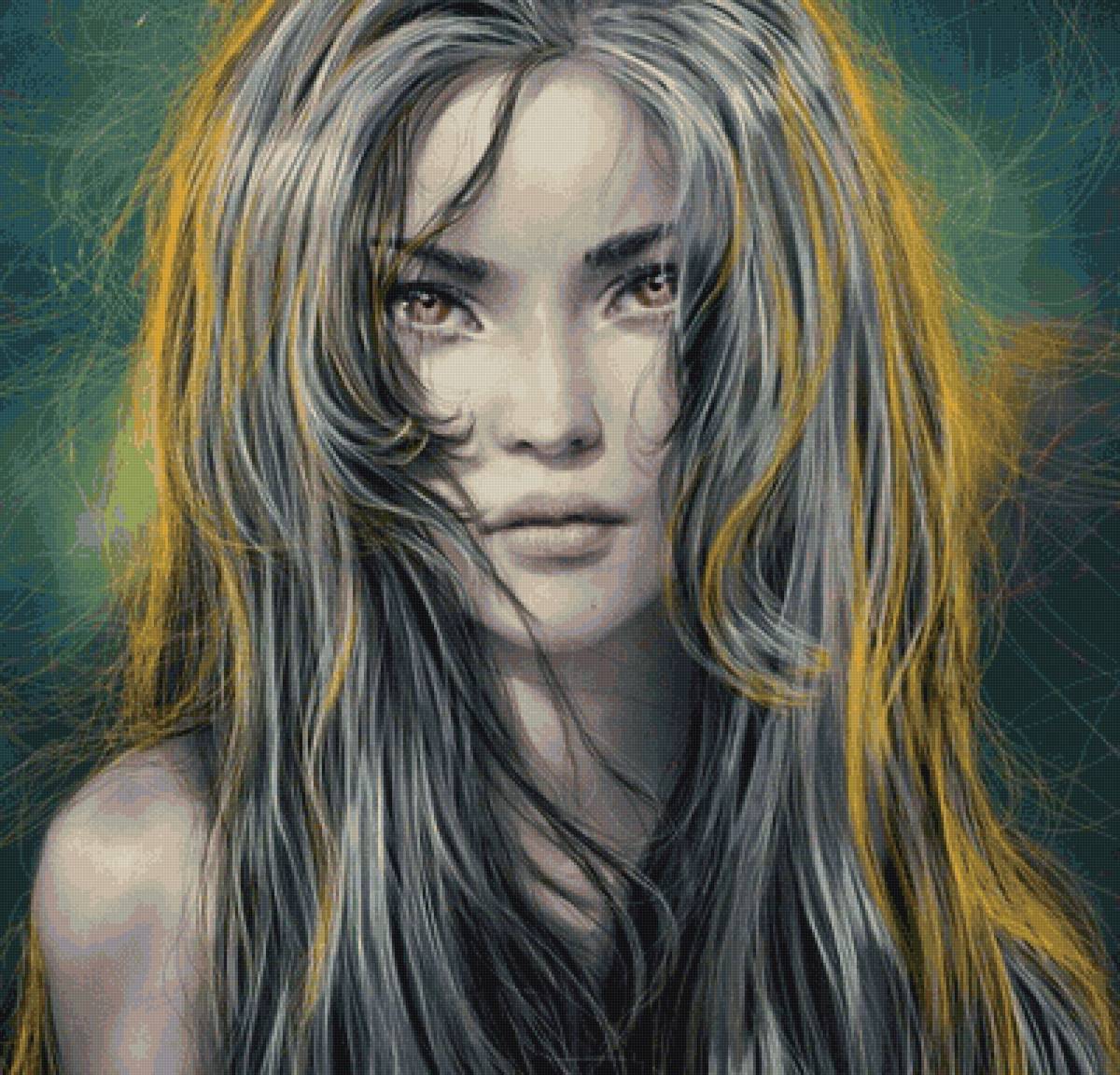 №2469389 - девушка, портрет, арт - предпросмотр