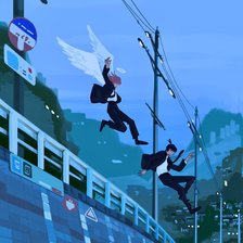 Схема вышивки «Последний прыжок»