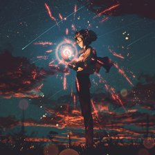 Схема вышивки «Сердце Хаула»