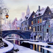 Схема вышивки «вечер»