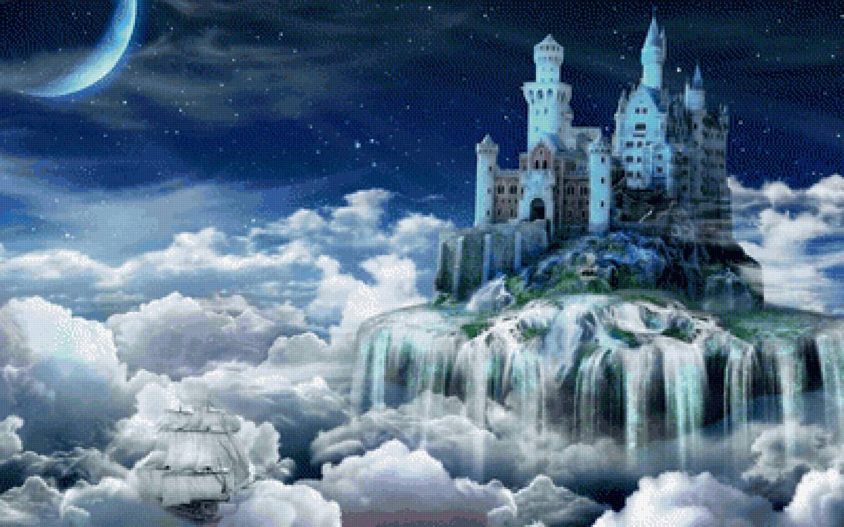 замок в облаках - фентази - предпросмотр