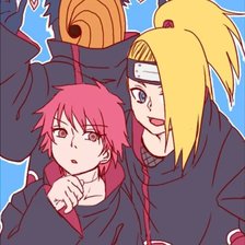 Схема вышивки «Дейдара, Сасори и Тоби:)»