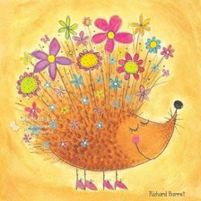 Схема вышивки «Веселый ежик»