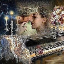 Схема вышивки «музыка любви»