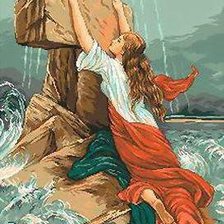 Схема вышивки «Девушка»