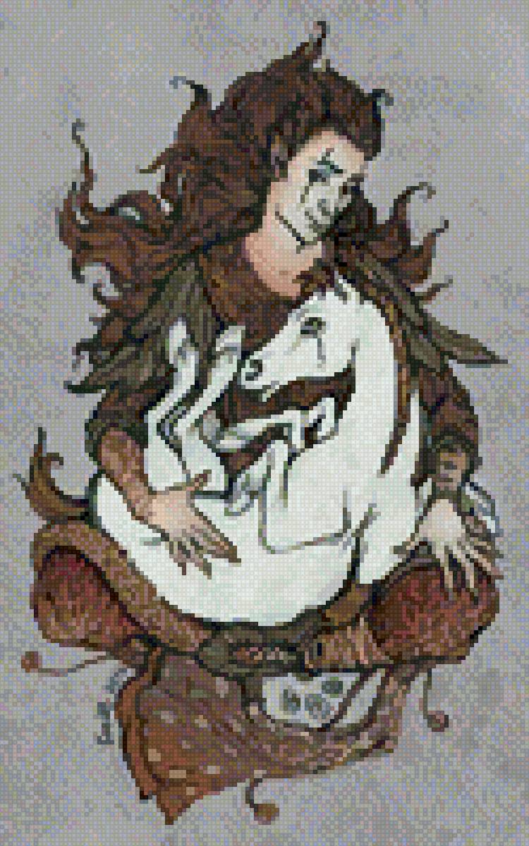 Локи и Слейпнир - скандинавская мифология, локи, слейпнир - предпросмотр