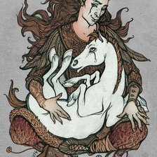 Схема вышивки «Локи и Слейпнир»