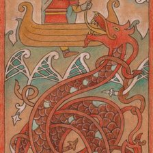 Схема вышивки «Тор и Йормунганд»