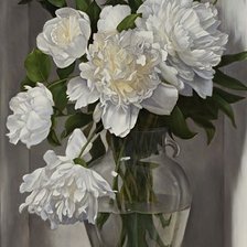 Схема вышивки «Ваза с пионами»