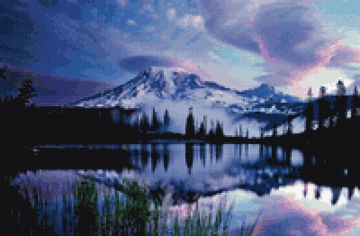 ночной пейзаж - предпросмотр