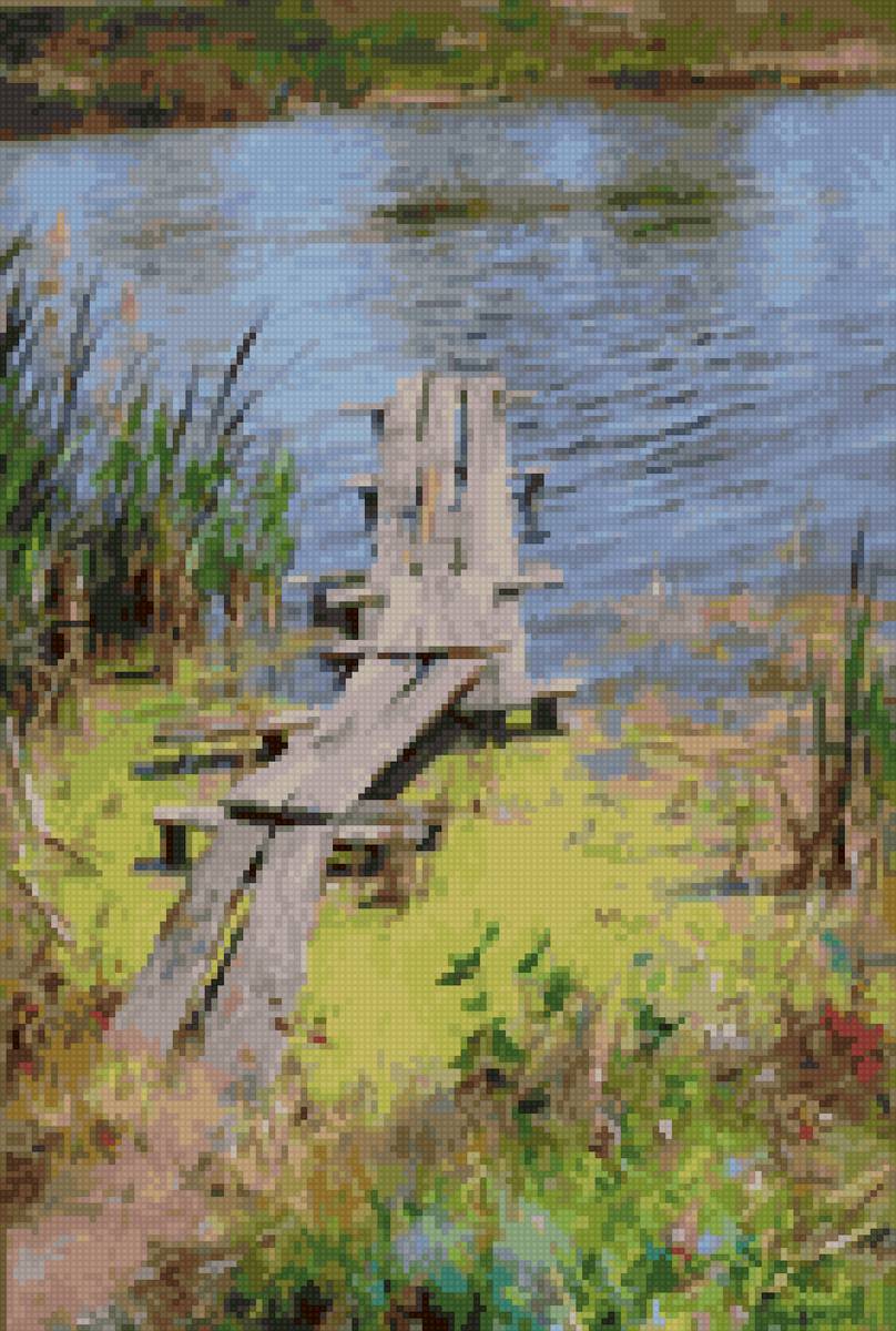 мостик - мостик, озеро - предпросмотр