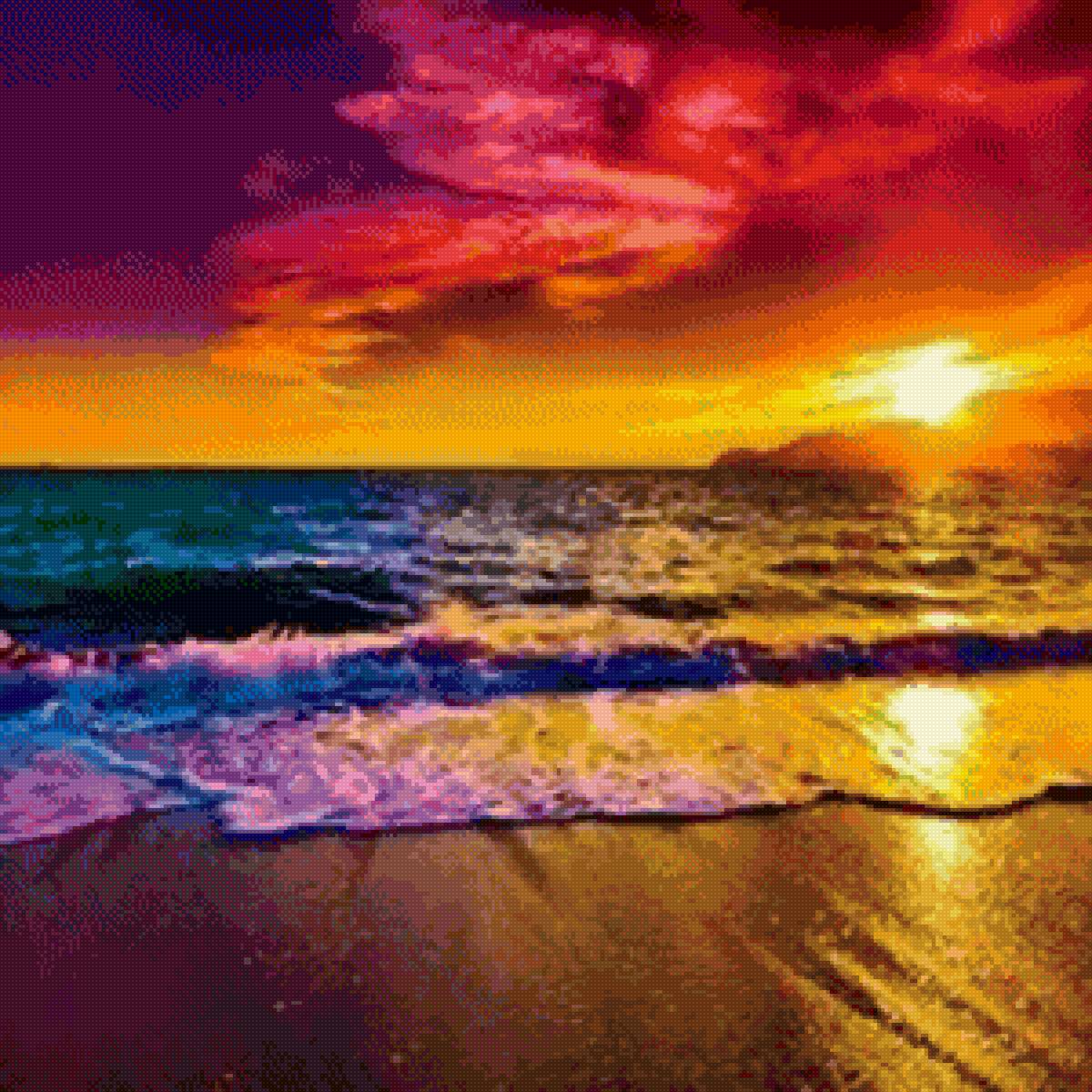 Закат - закат. море. природа - предпросмотр