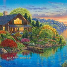 Схема вышивки «на реке»