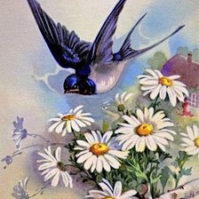 Схема вышивки «с весною 2»